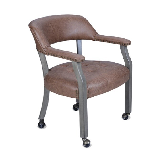 High elastic luxury office chair with wheels(Light Brown)