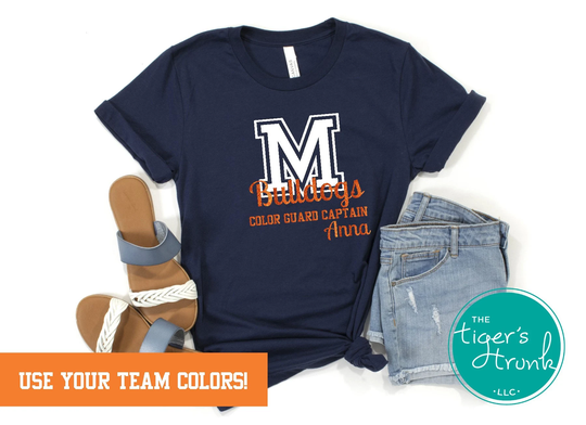 School Color Guard Gifts, High Band, Colorguard Shirt, Flag Corp, Captain, Spinner, Captain Shirts, Marching Band