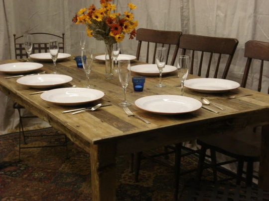 Rustic Table, Counter Height Driftwood Table, Beach House Table | 84"L X 40"W 30 To 42"H