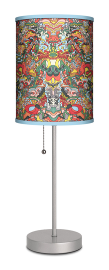 Artist Lamp Shade Table Lamps - Bohemian Psychedelic Colorful Bedroom Artwork Lamp, Living Room Decor Art Gifts For Her