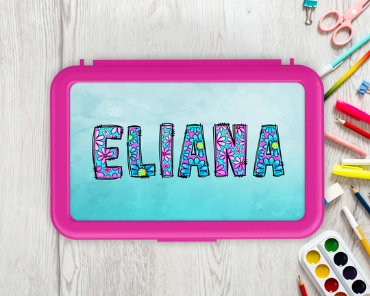 Custom Pencil Box, Case, Personalized Box For Girls, Pink Back To School Supplies, Teacher Gift, Girls