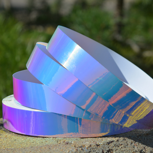 White Opal Blue/Pink Color Changing Decorative Tape | 1" Or 3/4" Width