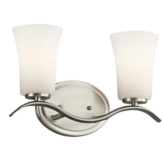 Kichler Lighting Armida Collection 2-light Brushed Nickel LED Bath/Vanity Light