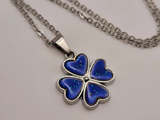 Changing Color Mood Stone Necklace | Cute Trending Necklace Atl-N-Mood Change Heart Gift For Her