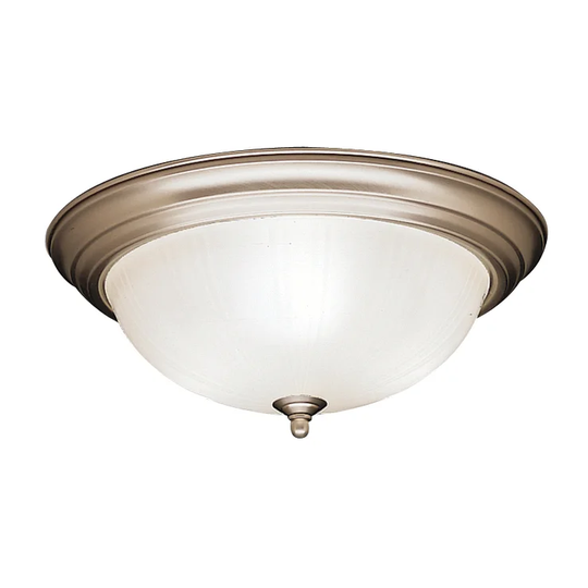 Kichler Lighting Hastings Collection 3-light Brushed Nickel Flush Mount
