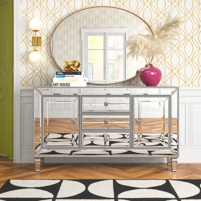 Yerbol 60" Wide 3 Drawer Sideboard