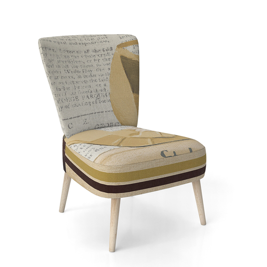 Designart 'Gold Fashion High Hells III' Upholstered Glam Accent Chair