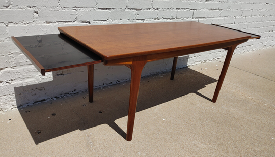 Mid Century Modern Teak Extendable Table By Mcintosh