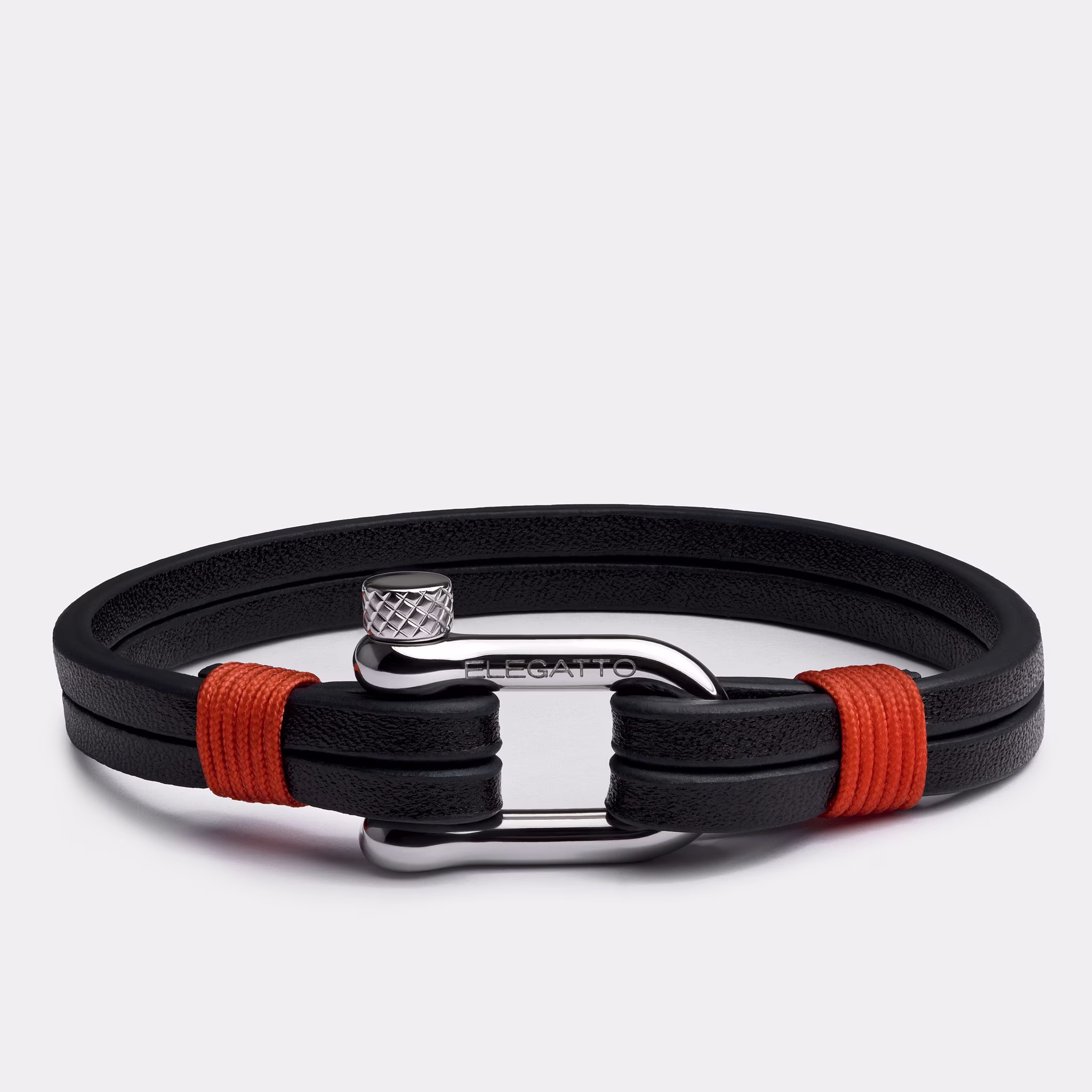 Gifts For Him, Rope Bracelet Men, Leather Boyfriend Gift Idea, Jewelry Black Leather, Minimal