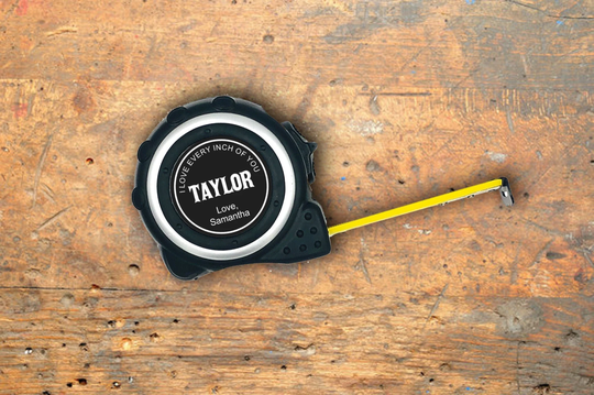 Personalized Tape Measure | Father's Day Gift For Dad Grandfather Woodworker Carpenter Diy 16Ft Loved Beyond Measure