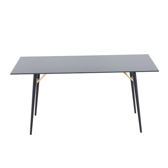 EYIW 62" Dining Table with Ceramic Tile Tabletop, Table Small Space Dining Table walnut desk top for kitchen living room