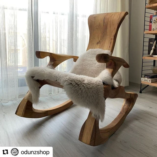 Rocking/Folding Chair Wood/Wooden Vintage Handmade/Handcrafted Unique Indoor Or Outdoor Modern Launge Living Room