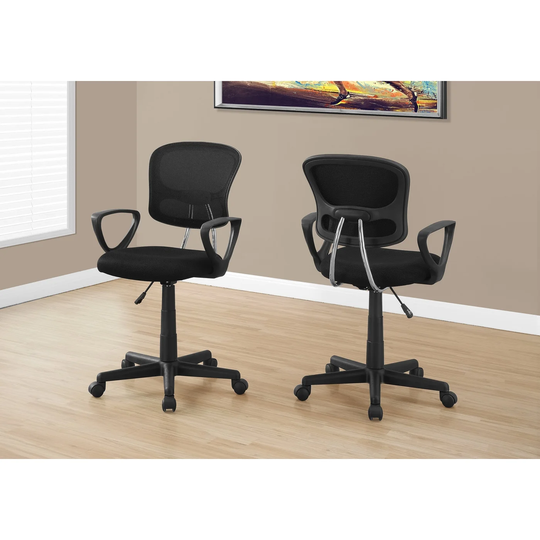 Monarch 7260 Black Mesh Juvenile Multi-Position Office Chair