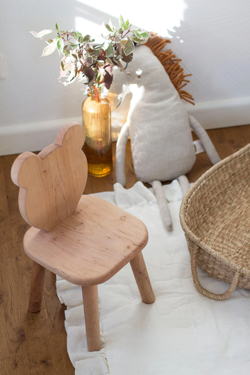 Wooden Bear Chair, High Quality Kids Furniture | Natural Handmade| Baby Room