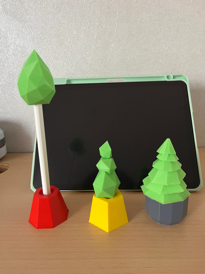 Tree With Pot Holder 3D Printed For Apple Pencil/Pencil