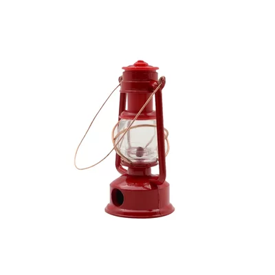 Miniature Red Gas Powered Outdoor Lantern