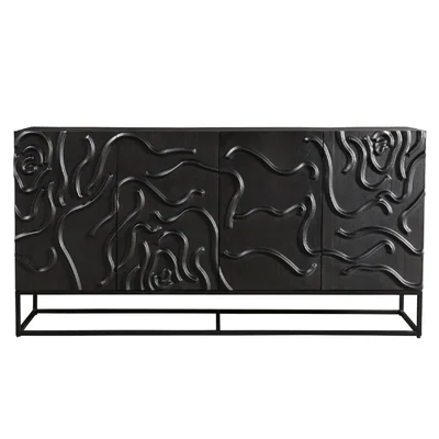72" Wide Acacia Wood Sideboard