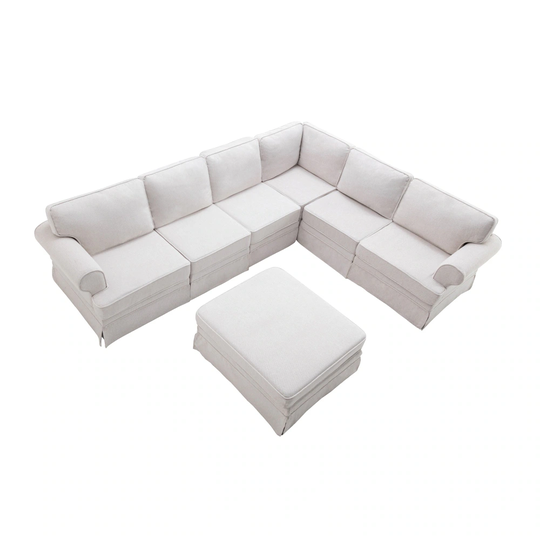 Modular Sectional Sofa with removable Ottoman