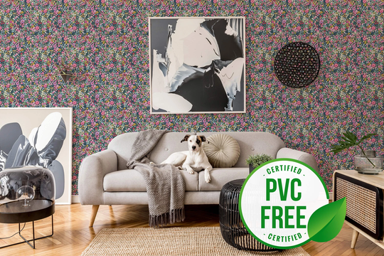 Colorful Bold Wallpaper | Removable Peel & Stick Or Unpasted - Pvc-Free Floral Self-Adhesive