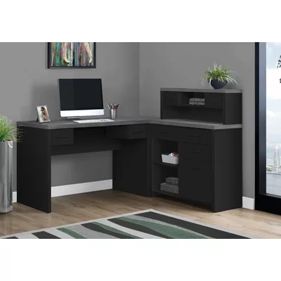 Helen L-Shape Executive Desk with Hutch