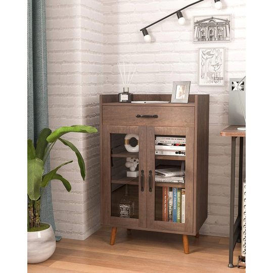 Kitchen Sideboard Buffet Cabinet, Mid-Century Dining Storage Sever Storage Cupboard Console Table