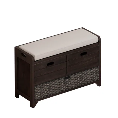 Edward-Ryan Upholstered Drawer Storage Bench