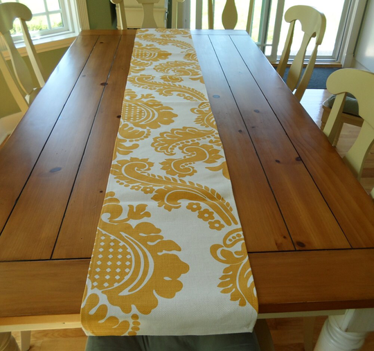 Marigold Hand Print Table Runner
