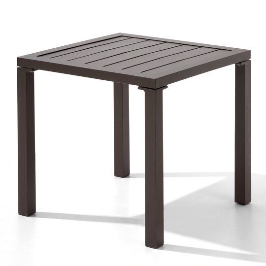 VredHom Outdoor Chaise Lounge Table Square Aluminum Square Side/End Table - 15.7" L x 15.7" W x 15.9" H