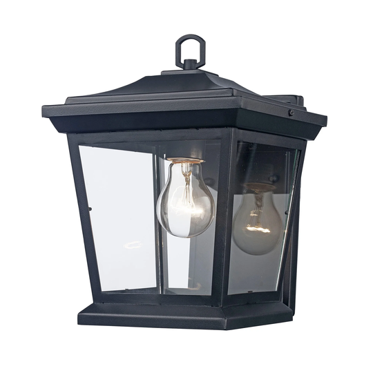 Trans Globe Turlock 1 Light Outdoor Wall Lantern in Black