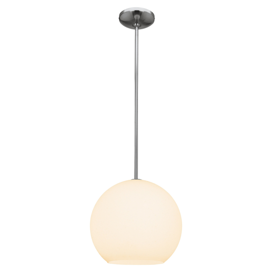 Nitrogen 1-light Brushed Steel Medium Ball Pendant - Brushed Steel