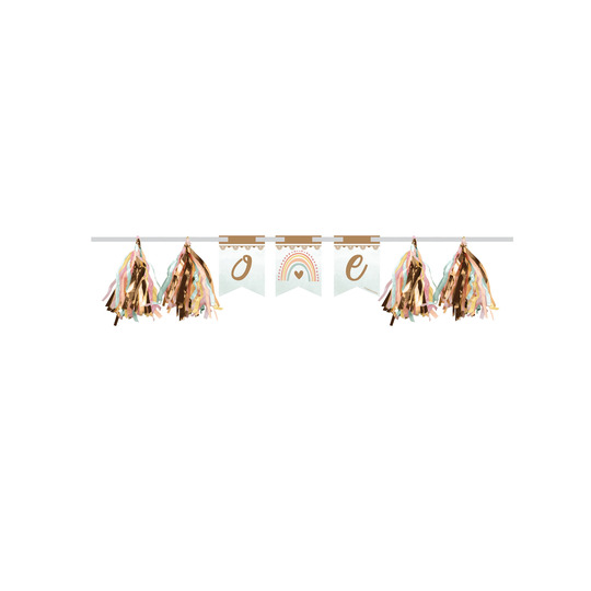 Boho Rainbow High Chair Banner