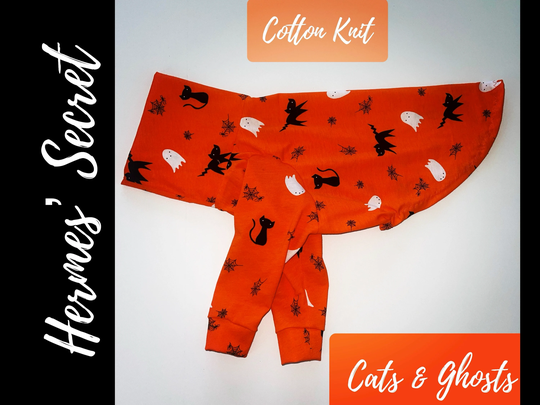 Hermes' Secret Cats & Ghosts Cotton Knit Jammies