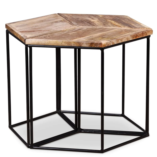 Coffee Table Solid Mango Wood 18.9" x18.9"x15.7"