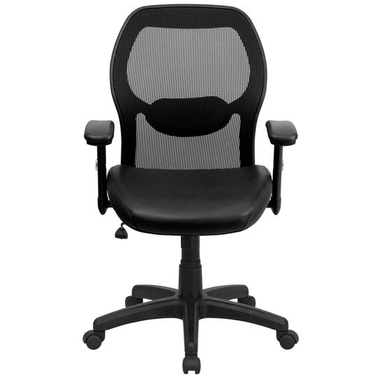 Mid-back Super Mesh Executive Swivel Office Chair with Adjustable Arms