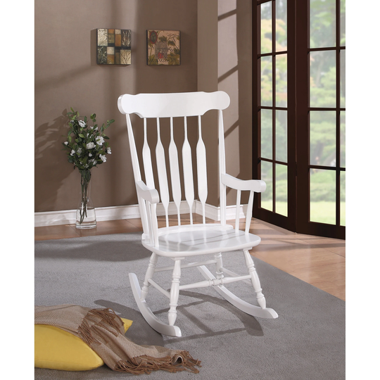 Coaster Company White Wood Rocking Chair