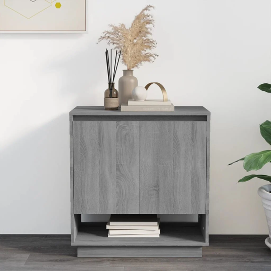 Sideboard Gray Sonoma 27.6"x16.1"x29.5" Engineered Wood