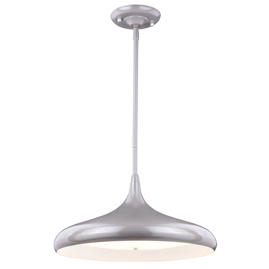 Bacio LED Taupe Motion Sensor Dome Pendant Light - 16-in W x 13-in H x 16-in D