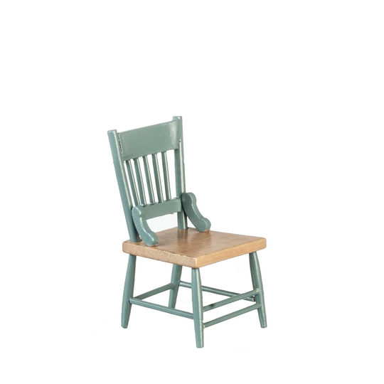 112 Dollhouse Miniaturers Chair Turned Leg/Bl/Oa/ Miniature Az T2683