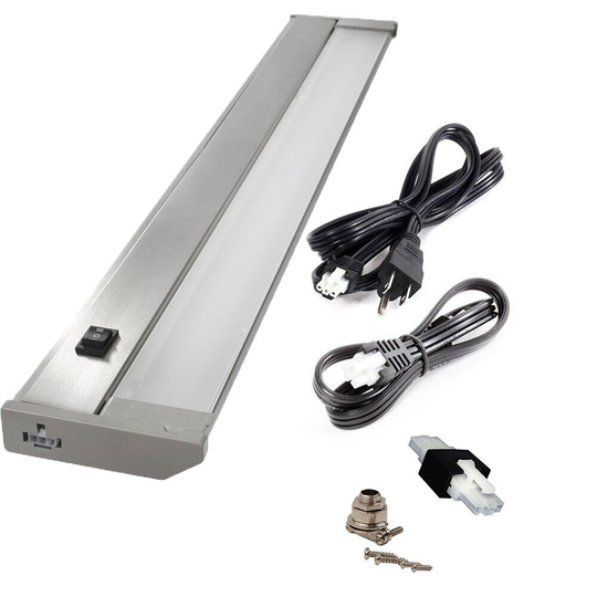 24" Dimmable LED Under Cabinet Kitchen Overhead Lighting - 120V LED Light Bar