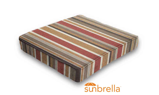 Sunbrella® Brannon Redwood | Outdoor Seat Pad Patio Chair Dining Cushions