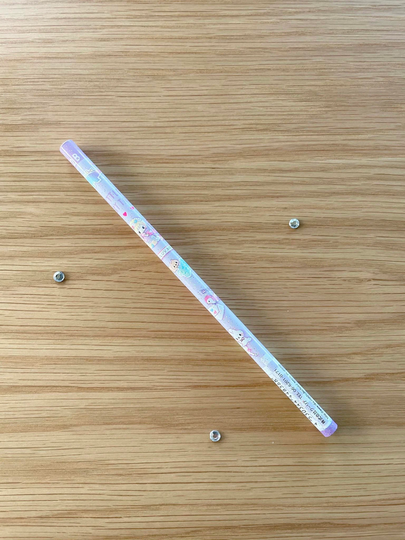 Wood Pencil - Purple Glitter Princess 1Pc