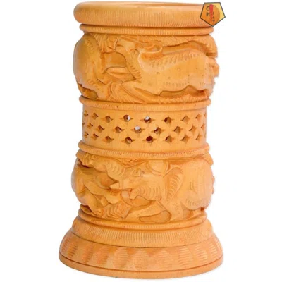 Handmade Wooden Pen And Pencil Holder | Hand Crafted Wooden Pen And Pencil Stand