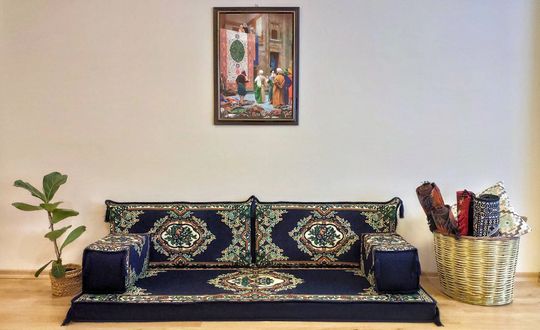 Large Bench Cushion, Floor Seating Set, Arabic Patio Cushion Covers, Outdoor Sofa, Window Seat Pallet