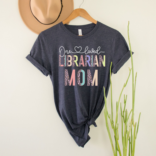Custom One Loved Librarian Mom, Bookkeeper Office Team Birthday Gift For Thank You School Library Reading Teacher Mothers Day