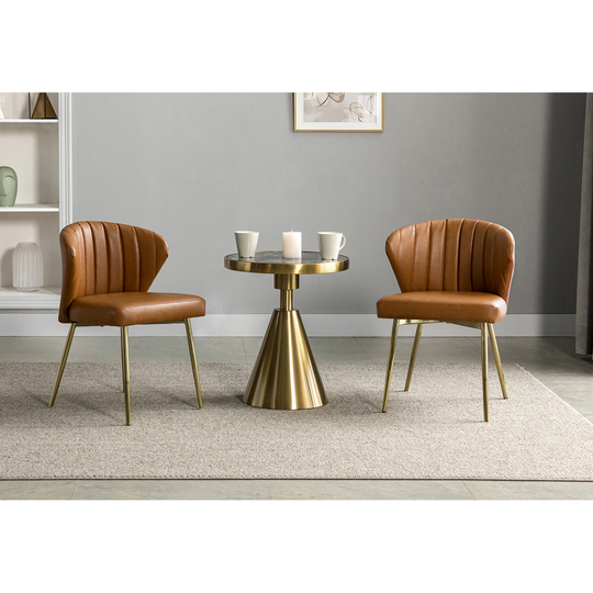 Ornaghi Side Chair with Tufted Back Set of 2