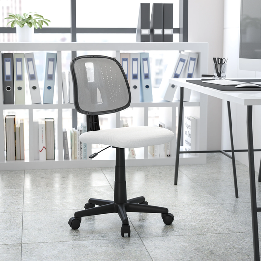 Mid-Back Mesh Swivel Task Office Chair with Pivot Back