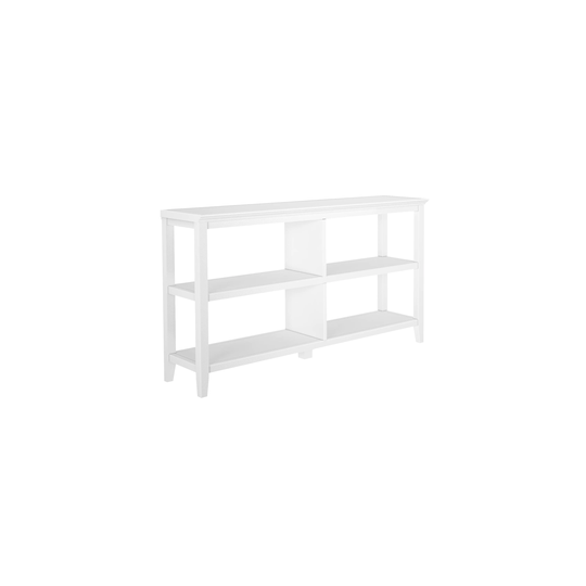 New Ridge Edenton Wood 30.5"H Bookshelf, Console/Media Table with 2 Shelves