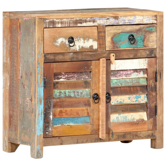 Sideboard 27.6"x11.8"x26.8" Solid Wood Reclaimed