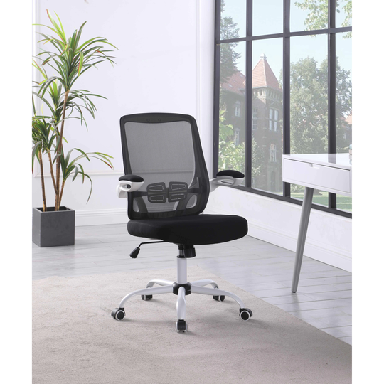 Somette Modern Height Adjustable Computer Chair with Padded Arms - N/A