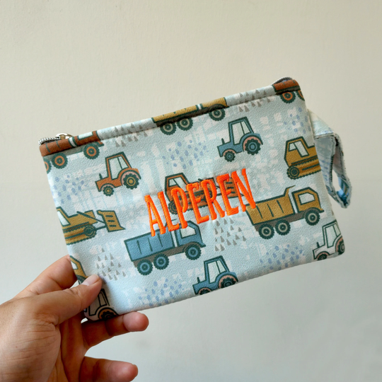 Custom Pencil Case Boys School Supplies | Child Name Pouch Cotton Kid Zipper Gift For Kids